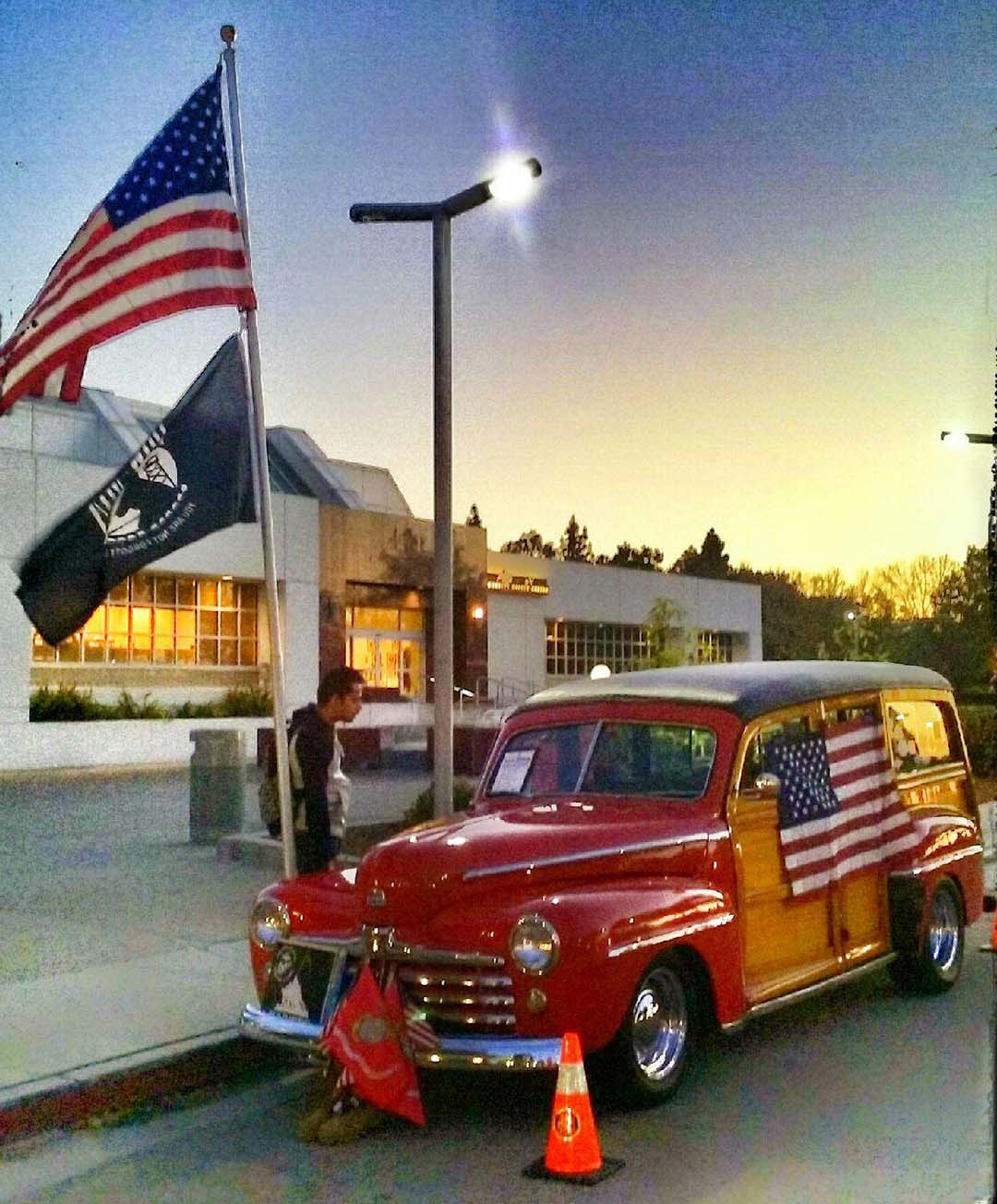Det. Member Mickey Christianson’s Woodie at Several Outings