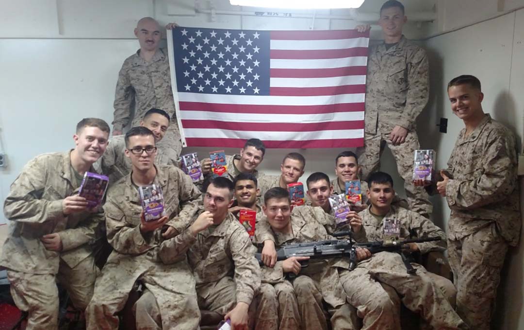 2/1 Marines Receiving Care Packages-5/16
